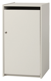 Secure console for shredded documents.